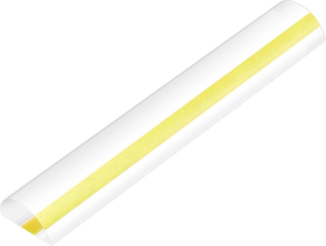 Chunful 1 Pcs 2X Bar Magnifying Ruler 12" Line Magnifier,Ruler with Magnifying Bar for Reading Small Prints, Bible, Books, Instructions, Cross Stitch Patterns and Small Print(Yellow)