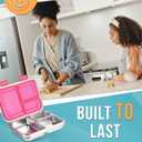 My Vesperbox - Stainless Steel Bento Lunch Box for Kids & Adults  3-Compartment Leakproof Lunch Container, Eco-Friendly, Dishwasher Safe, Perfect for Healthy School & Work Meals (Purple)