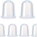 Silicone Cupping Therapy Set - Cupping Kit for Massage Therapy - Cellulite Remover Cupping Set - Anti Cellulite Cup Massager, Vacuum Suction Massage Cups for Cellulite Reduction (Transparent White)