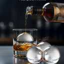 2" Clear Sphere Ice Maker with Clearcore Technology, 4 Ice Balls in 38 Mins, 150 Daily Output, Countertop Ice Ball Maker with Automatic Water Supply & Self-Cleaning, Ideal for Whiskey & Bourbon