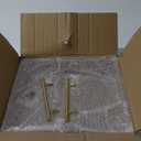 Acrylic Serving Tray with Gold Handles & Magnetic Mat,12x10 Inch Non-Slip Base, Thick Transparent Acrylic Tray, Spill-Proof Design, Perfect for Coffee, Breakfast, Dinner & Decorative Storage