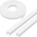 Baquler Flexible Silicone LED Channel 65.6ft/20m White 10x10mm DIY Waterproof Neon Rope Strip Light Tube for 6mm LED Strip Lights for Indoor Outdoor Living Room Kitchen Wall Decor Customizable