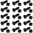15 Pcs 3/4 Cutting Edge Bolts, Bucket Cutting Edge Bolt, Grader Blade Bolts, Snow Plow Bolts 3/4"-10 x 2-1/2" for Snow Plow Construction Machinery