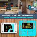 1200 Watt Pure Sine Wave Inverter, Power Inverter for Car, Camping, Solar, RV, Truck, Home, 12V DC to 120V AC Inverters with 3 AC Outlet, 30W USB-C, 5V 3.1A USB, Remote Control, Surge 2400W