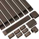 Forestchill 4"W 25Ft Decorative PVC Line Set Cover Kit for Ductless Mini Split Air Conditioner, Central AC and Heat Pump, Brown