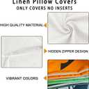 Halloween Pillow Covers 18x18 inch Set of 4, Zombie Cats Mummy Trick-or-Treat Ghost Throw Pillow Covers for Fall Halloween Decorations Halloween Party Pillows Decorative Pillow Covers for Couch Sofa