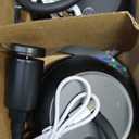 4PCS Food Fan for Table, 2000mAh Rechargeable Portable Tabletop Fans with Holographic Blades and 360 Goose-Neck, Table Food Spinner Quiet for Picnic, Home, Party, BBQ(Black)