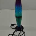 16 Inch Green Blue Purple Rainbow Glitter Lamp, 2 Bulbs, Night Light Rainbow Lamp, Relaxing Mood Lighting Night Light for Adults, Kids, Teens, Home Room Office Decor, Present (Silver Glitter Clear Liquid/Green,Blue,Purple)