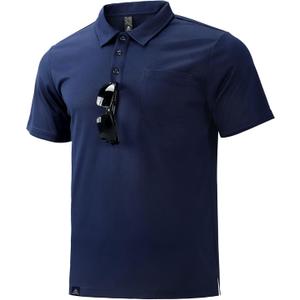 Haimont Men's Polo Shirts with Pocket Short Sleeve Quick Dry Moisture Wicking Golf Shirts Business Casual Work Polos (X-Large)