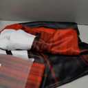 BSPPTI Abstract Curtains for Bedroom 42x84inch Ombre Window Curtain Red and Black Blackout Curtains Insulated Room Darkening Window Drapes for Living Room 2 Panels