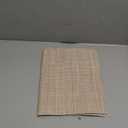 AHHFSMEI Placemats for Dining Table Set of 4 Woven Vinyl Plastic Place Mats Non-Slip Heat Insulation Stain Resistant Table Mats Washable Easy Clean Placemats (Linen Beige 4) (17.7X11.8 inches set of 4)