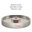 CBN Grinding Wheel 6" Dia x 1" Wide, 1/2 inch Arbor, Sharpen High Speed Steel Cutting Tools, Diamond Grinding Wheel Grit #600