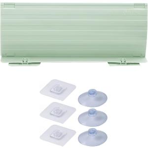 Sink Splash Guard, Stretchable Sink Splash Guard with Suction Cup, Water Splash Guard for Kitchen Bathroom (20 x 4.3 inch, Green)