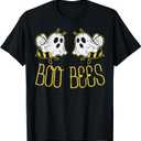 Boo Bees Funny Couples Halloween Costume for Adult Her Women T-Shirt. Size S