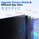 Computer Privacy Screen Filter 24" Hanging Privacy Screen Protector Compatible Widescreen Computer Monitor with Aspect Ratio 16:9,Anti-Glare Privacy Screen Protector for 23.6" 23.8" Monitor