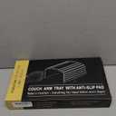 Sofa Arm Tray,Bamboo Folding Couch Arm Tray,Sofa Armrest Trays with Anti-Slip Pad for Drinks,Snacks,Phone,Remote ControlBlack (18.9*13)