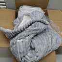 Westinghouse Heated Throw Blanket, Soft Flannel Sherpa Electric Throw with 6 Heating Levels & 2-10 Hours Auto Shut Off, Fast Heating & ETL Certification, Machine Washable, 50x60 Inch, Light Grey