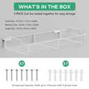 Hat Organizer Racks for Baseball Caps - Metal Hat Storage Holder Shelves for Wall Fit 20 Caps - 3 Pack, White