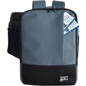 Bellanca Air Canada And WestJet Personal Item Size Backpack Under Seat Carry-on Bag Flair Airlines Hand Luggage (Blue, 16x12x6In)