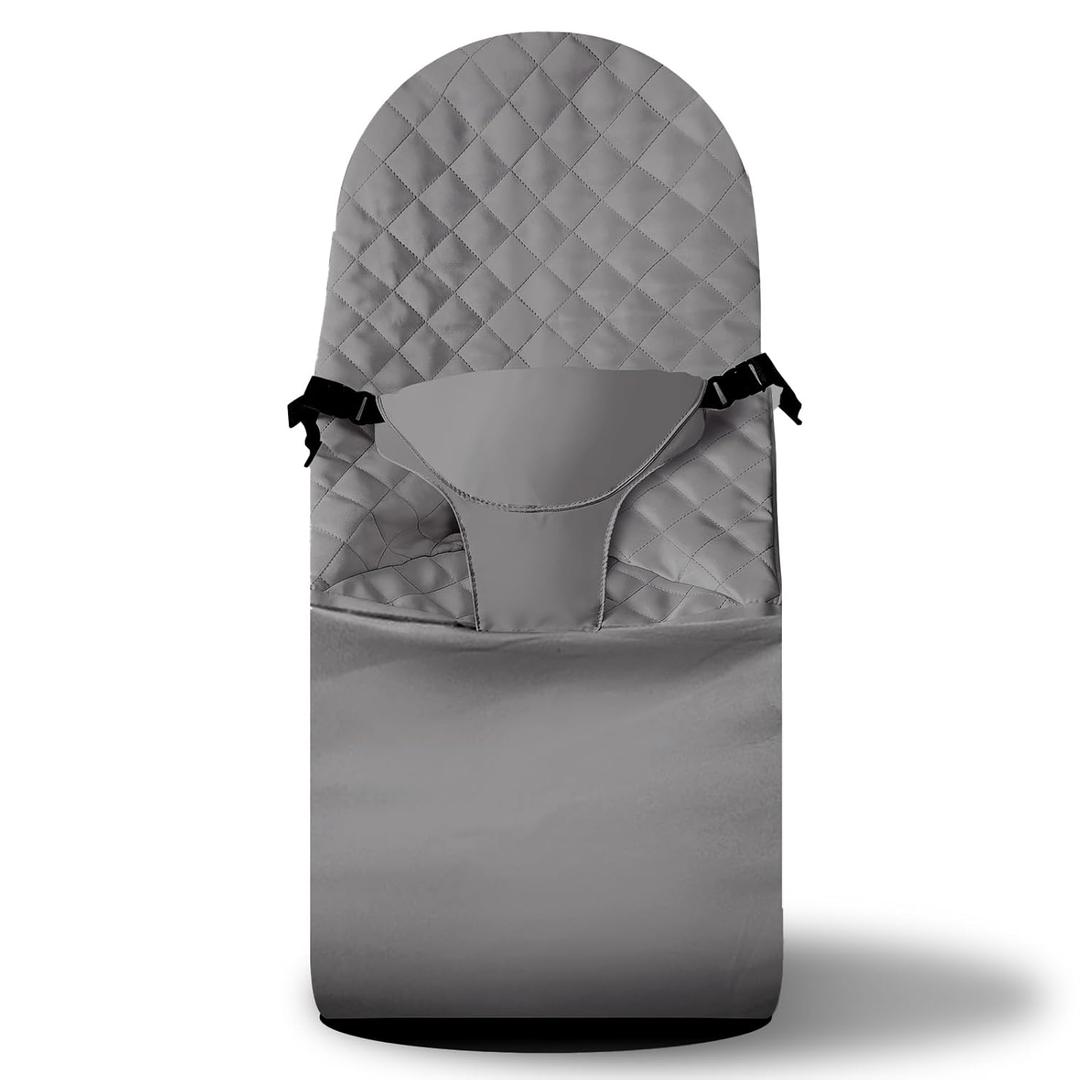 UWSTE Fabric Seat for Bouncer - for BabyBjorn Replacement Cover Compatible with BabyBjrn Bouncer Bliss, Soft Breathable Machine Washable (Dark Gray, Only Seat Cover)
