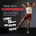 SPRI Xercuff Leg Resistance Band Exercise Cord with Non-Slip Padded Ankle Cuffs (All Bands Sold Separately) Portable for the Gym or At Home Workout Equipment