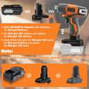 Adapter for Ridgid AEG 18V to 12V Battery Tools, for Ridgid 18V Batteries Use for Ridgid 12V Power Tools (Adapter Only)
