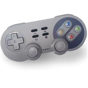 PowerLead Switch Controller, Wireless Switch Controller Gamepad for NS, Switch OLED, Windows PC, Classic SNES Controller with Motion Control, Vibration, Turbo, Wake up (#Dark Gray)