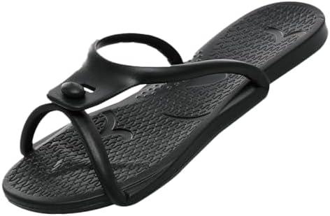 Epsion Shower Shoes Quick Dry Non-Slip Bathroom Slippers for Men Women Dorm Home Slides Travel Portable Folding Slippers, Size 41-42