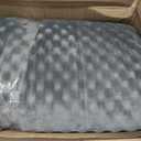 Bedsure Memory Foam Dog Crate Bed for Extra Large Dogs - XL Orthopedic Pet Beds with Removable Washable Cover and Nonskid Bottom - Plush Flannel Fleece Top Pet Mat, Grey