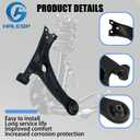 12 PCS Front Lower Suspension Kit Control Arm Ball Joint Sway Bar Stabilizer Link Outer & Inner Tie Rod Rack and Pinion Bellows Replacement For 2009-2013 Toyota Corolla Matrix (USA Built)
