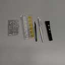 Flatback Rhinestones (Clear+AB) and Metal Steel Round Caviar Beads (Silver+Gold) with Rhinestones Glue Gel for Nail Art, Crystals Nail Charms and Caviar Beads Nail Accessories for Manicure Decor (04 2 Boxes Nail Art Decos Set 15+Glue)