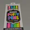 Ooly Puffy Paint Neon Gel Pens Set of 6, 3D Foam Texture Painting Magic Puffy Pen, Creative and Fun Pens for Kids Arts and Crafts Drawing Supplies