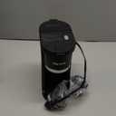 Mini Single Serve Coffee Maker for K Cup and Ground Coffee, Fast Brew One Cup Coffee Machine with Descaling Reminder and Water Window, 6 to 12 oz. Brew Sizes, Black (9.45 Inches)