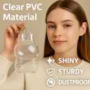 2 x Protective Case Compatible with Have A Seat Figure-Clear PVC Portable Storage Box with Keychain, Dustproof Scratch-Resistant Collector Display Compatible with Sitting Series (Figure Not Included)