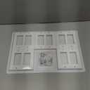 [10 Pack] BESTTEN Decorator Wall Plate, 2 Gang Standard Size Outlet Cover for GFCI and USB Receptacles, H4.53 x W4.57, Unbreakable Polycarbonate Material, UL Listed, White