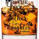 Voatok Dad Father's Day Whiskey Glasses 10 oz, Best Dad Gifts for Father's Day Birthday from Daughters, Old Fashioned Rocks Glasses for Men Drinking Scotch Bourbon Cocktail Liquor Vodka
