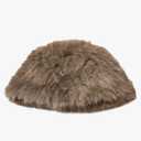 Korean Style Imitation Bucket Hat For Women Autumn And Winter Cold And Warm Basin Hat, 2 Pack, Brown and Black