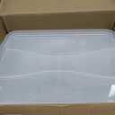 Rubbermaid Cleverstore 17 Qt Clear Storage Bins with Lids, 6-Pack, Stackable, BPA-Free, Made in USA