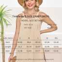 Women's Summer Swim Cover-Up Beach Swim Bikini Sleeveless Tank Dress Casual Resort Wear (XXL)