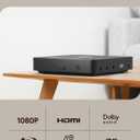 Blu Ray Player 1080P Blu-ray Disc Player for Home Cinema, Dolby Audio/DTS, Plays All DVDs and Region A 1 Blu Rays, Supports 128GB USB Stick, with HDMI and AV Output Connection Cable, NTSC US Standard