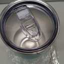 Toopify 30 oz Stainless Steel Insulated Tumbler Travel Mug with Straw Slider Lid, Cleaning Brush, Double Wall Vacuum (30 Mint)