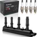 RANSOTO Ignition Coil Pack UF669 & Iridium Spark Plug 1675 Compatible with 2011-2019 Chevy Cruze Sonic Trax Volt Buick Encore 1.4L Replaces D521C 7805-1231