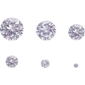 60pcs/Box Clear Cubic Zirconia Stone Loose CZ Stones Faceted Cabochons Rhinestone 6 Size(1-6mm) Pointed Back Diamante Gems for Nail Art Earring Bracelet Pendants DIY Craft Making