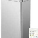EKO 21 Gallon Touchless Motion Sensor Kitchen Trash Can, Stainless Steel | 80L| Stainless Steel | Soft-Close | Fingerprint-Resistant | Bucket-Free Interior |Automatic Garbage Can| Recycling Bin