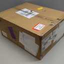 LEDIARY Caged Low Profile Ceiling Fans with Lights and Remote, Rustic Square Flush Mount Ceiling Fan, 6 Speed and Reversible, Small Farmhouse Bladeless Ceiling Fan for Bedroom, Kitchen, Dining Room (Wood Grain)