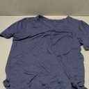 JomeDesign Summer Tops for Women Short Sleeve V Neck Shirts Side Split Loose Casual Tunic Tops (Medium)