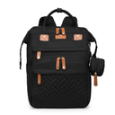 Good Mum Diaper Bag Backpack - Baby Essentials Travel Tote - Multi Function Waterproof Diaper Bag, Travel Essentials Baby Bag with Changing Pad, Stroller Straps & Pacifier Case - Unisex, Black