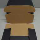 24 Pack 7x6x3 inch Black Shipping Boxes Cardboard Packaging Boxes for Mailing Shipping Corrugated Cardboard Boxes for Packaging Small Business Craft Flat Shipping Boxes Empty Gifts Giving Products