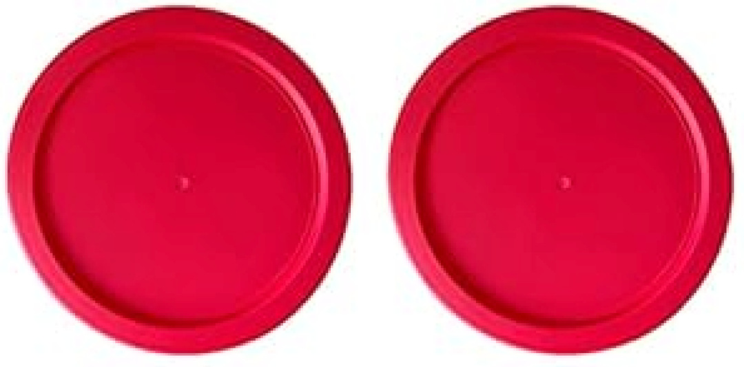 Replacement Lids for Pyrex 4-Cup Glass Food Storage Container Bowls, 6-Inch Plastic Round Lids Covers fits Pyrex 7201-PC, Airtight & Leakproof (2-Pack, Red)