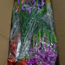 TURNMEON 20 Bundles Calla Lily (500 Heads) Artificial Flowers for Outdoors, Fake Plants UV Resistant Faux Plastic Fake Flowers for Indoor Planter Home Porch Spring Summer Cemetery Decor(Color Mix)